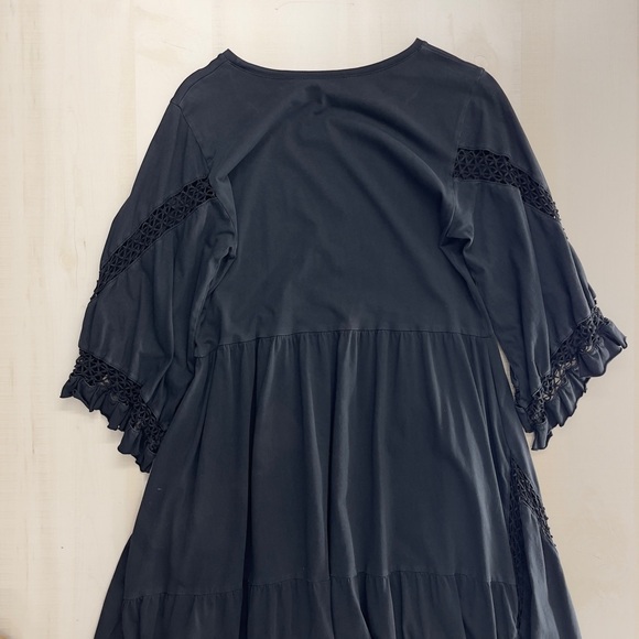 DOROTHEE SCHUMACHER black lace crochet dress 1 XS cotton stretch - Picture 6 of 8